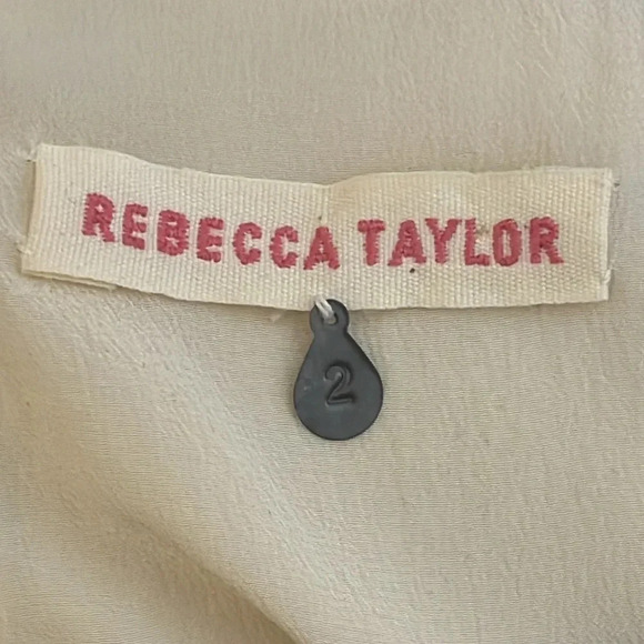 Rebecca Taylor | Fitted Retro style silk/linen blend dress Womens size 2 leopard - Picture 10 of 13